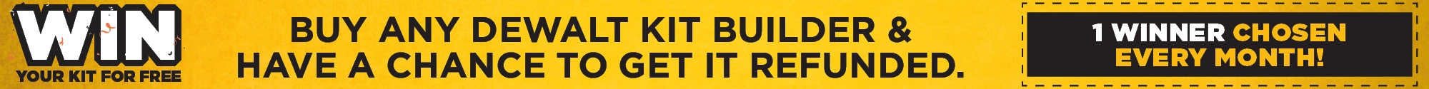 DeWalt Win Your Kit Builder