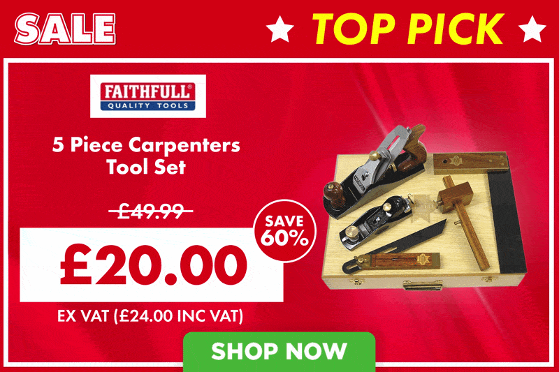 Faithfull 5 Piece Carpenters Tool Set