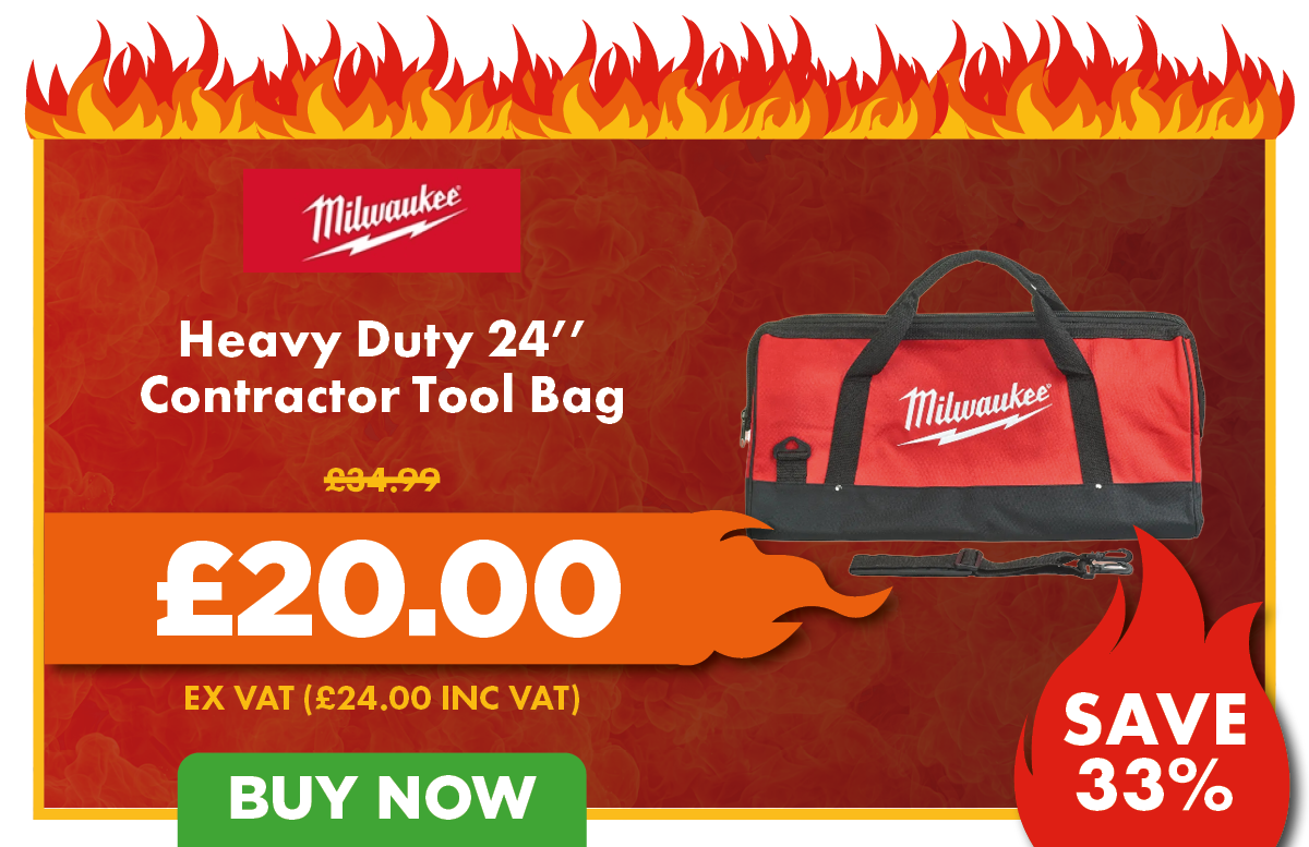 Milwaukee Heavy Duty 24 Inch Contractor Tool Bag