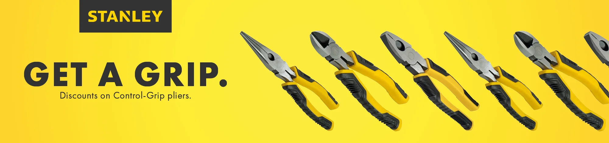 STANLEY CONTROL GRIP HIGHLIGHT AND DISCOUNTS