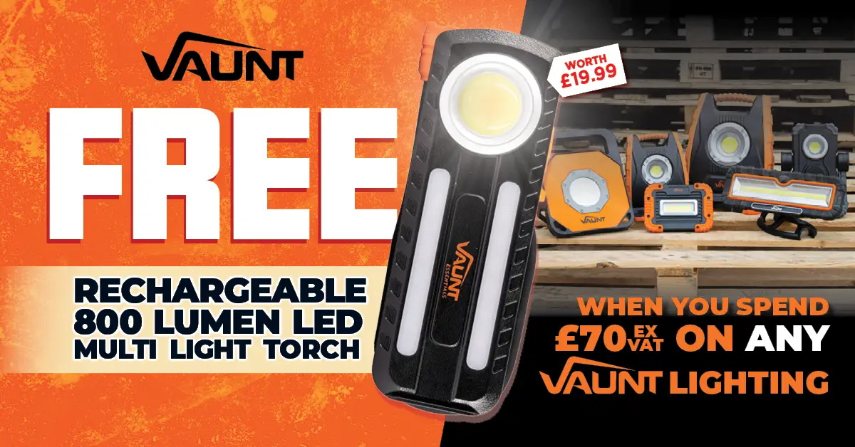 Vaunt - Spend £70 on Vaunt Lighting get FREE VNTE1611003