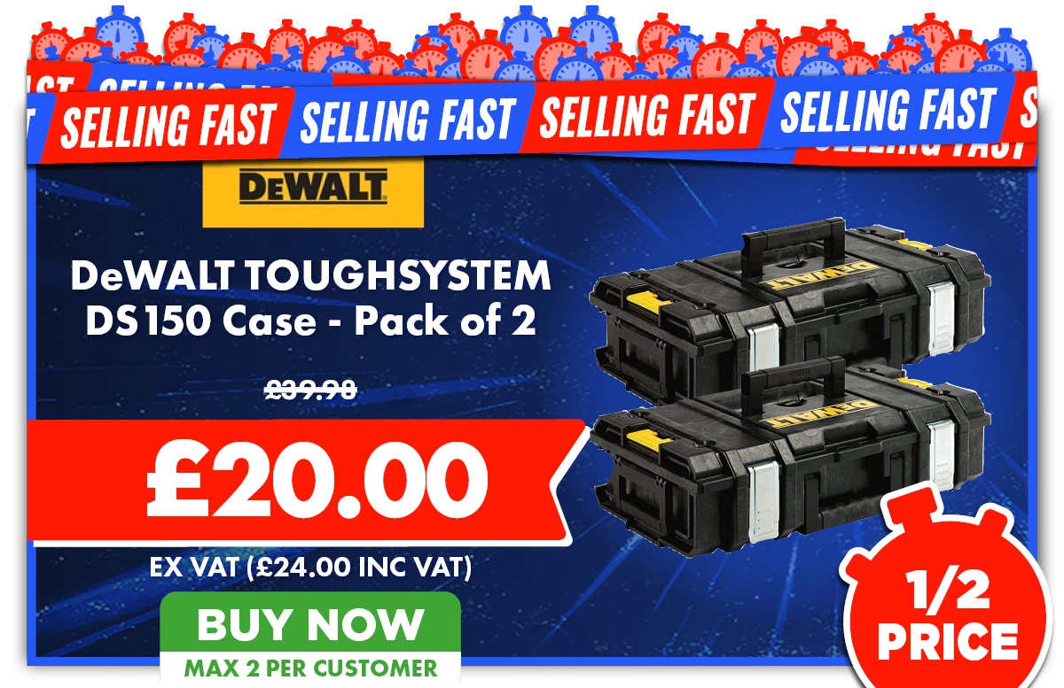 Dewalt TOUGHSYSTEM DS150 Case - Pack of 2