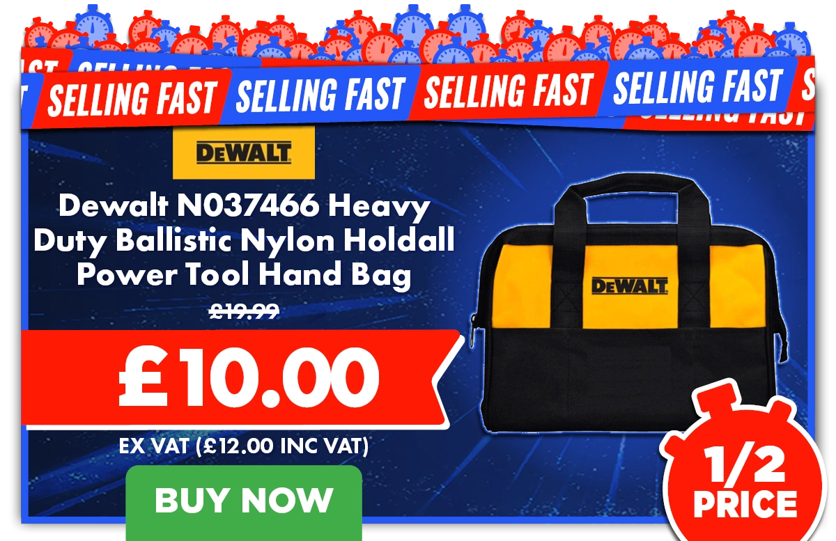 Dewalt Heavy Duty Ballistic Nylon Holdall Power Tool Hand Bag