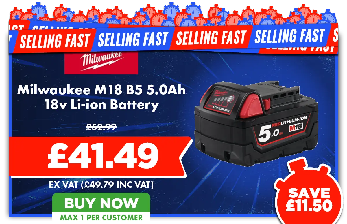 Milwaukee M18 B5 5.0Ah 18v Li-ion Battery