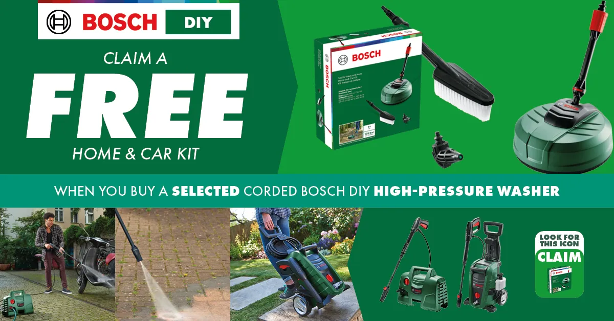 Bosch GREEN Pressure Washer Redemption