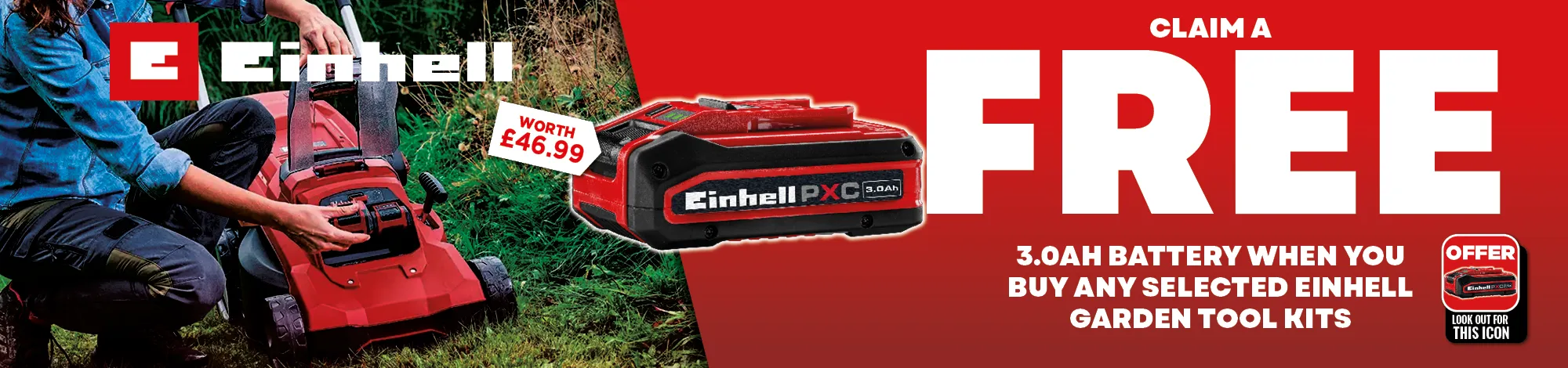 Einhell 3.0Ah Battery redemption - Garden