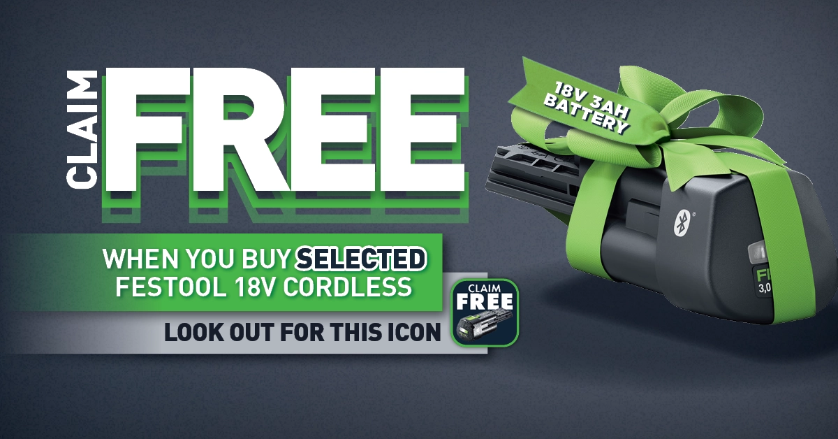 Festool Battery Redemption (Festool Bonus Weeks)