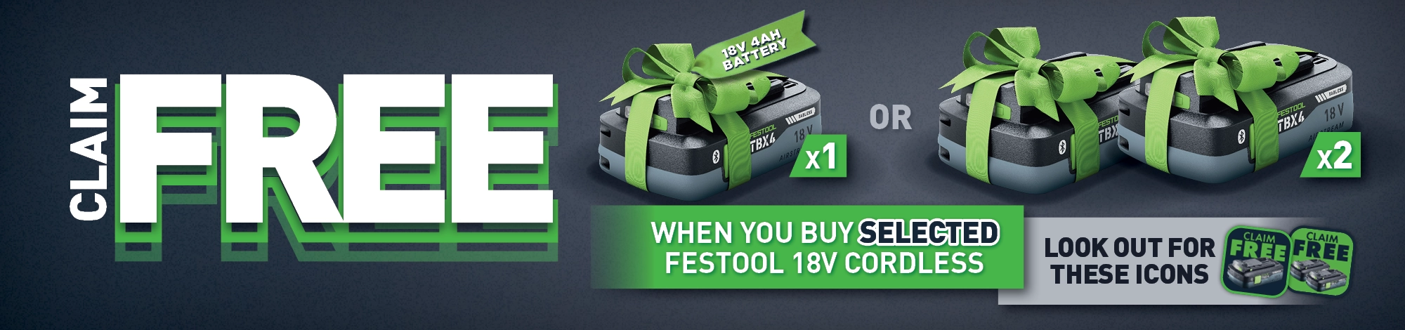 Festool Battery Redemption (Festool Bonus Weeks)