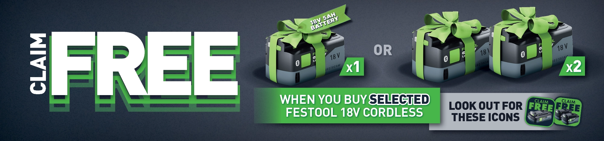 Festool Battery Redemption (Festool Bonus Weeks)