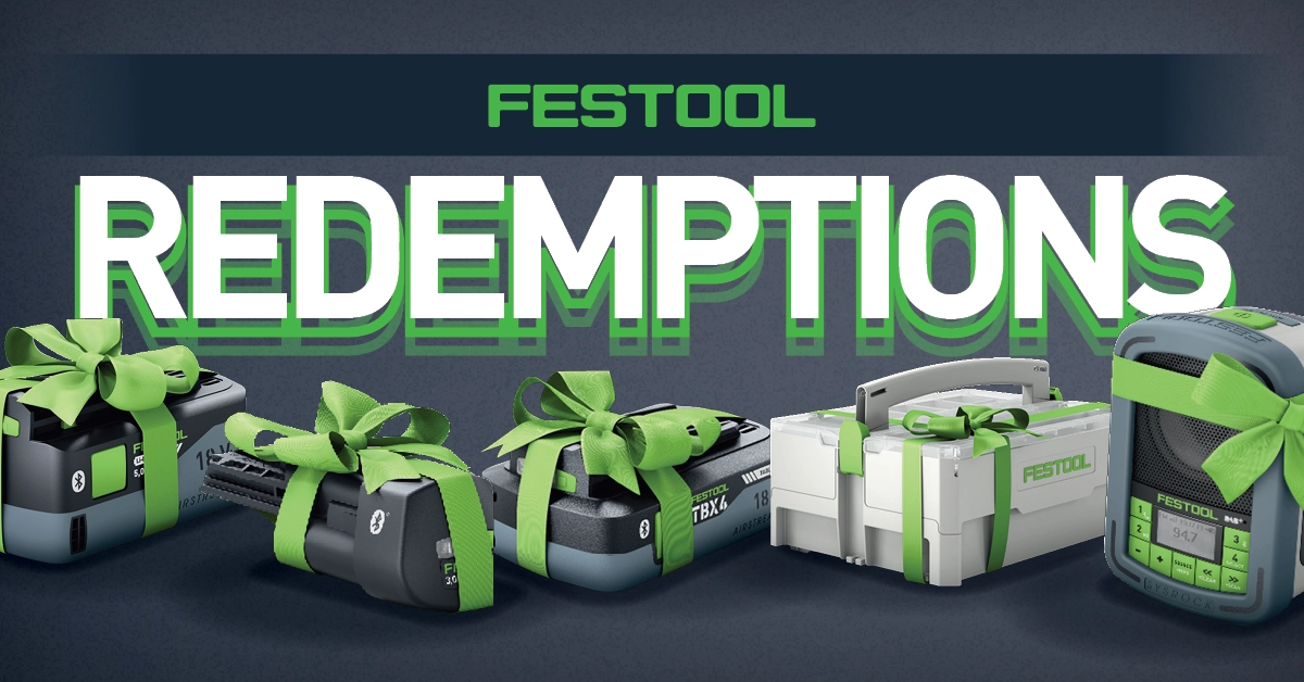 Festool Battery Redemption (Festool Bonus Weeks)