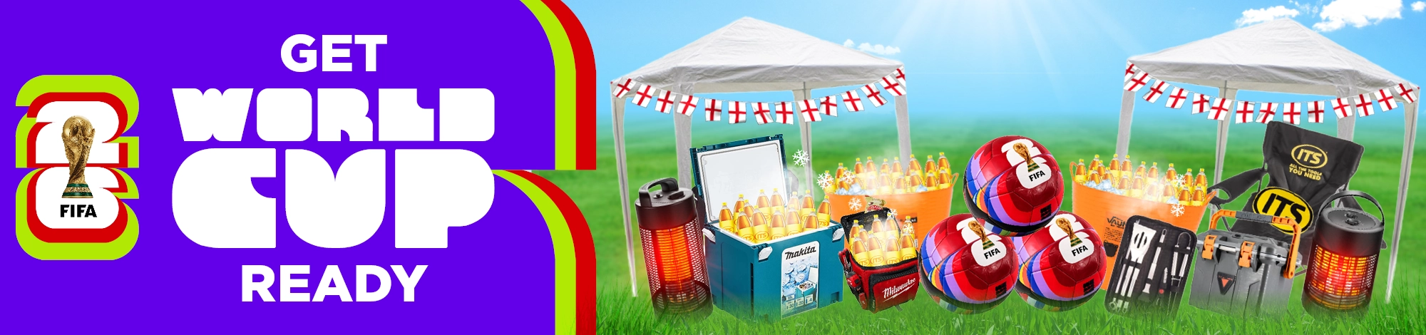 Get World Cup Ready - Gazebos, Tubs, String Lights, Patio Heaters