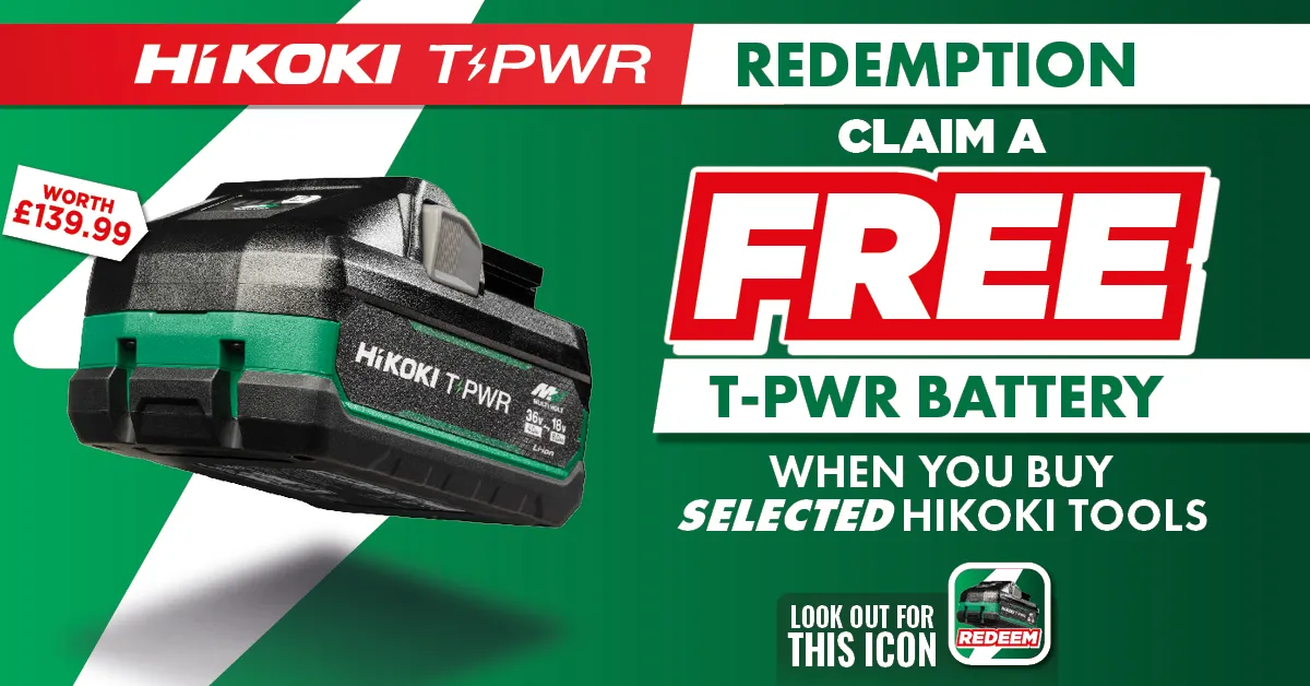 Hikoki T-PWR Battery Redemption