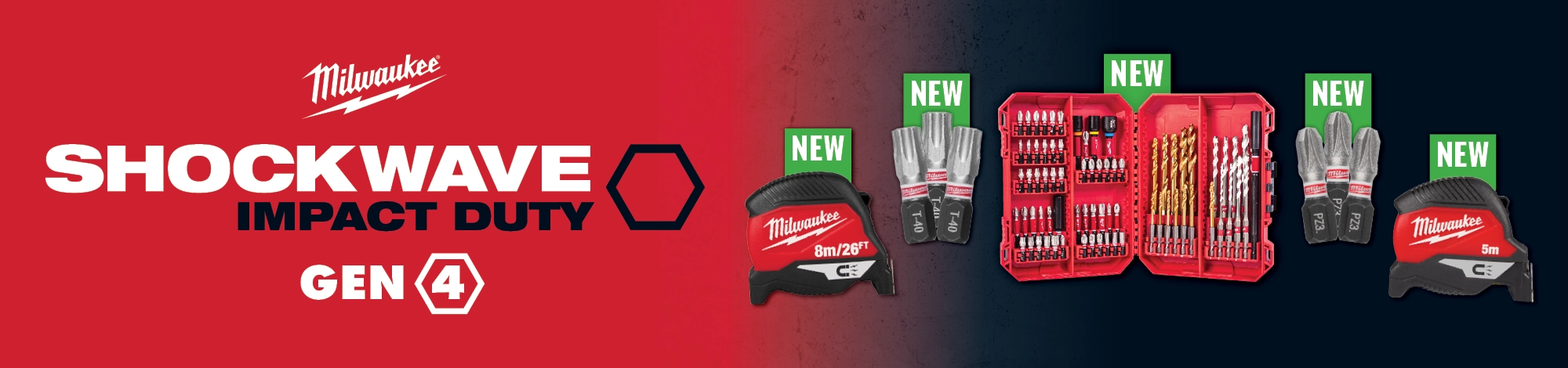 Milwaukee GEN 4 Shockwave FOCUS