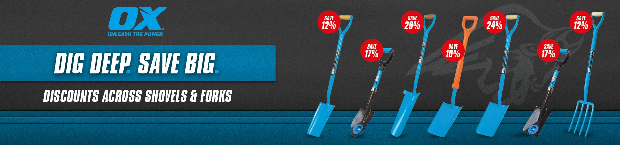 Ox Discounts Across Shovels and Forks