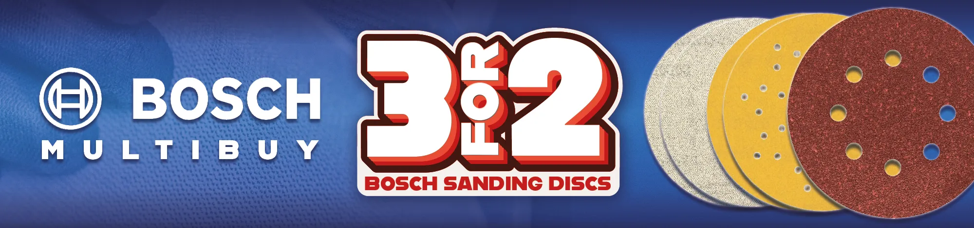 3 for 2 Bosch Sanding discs