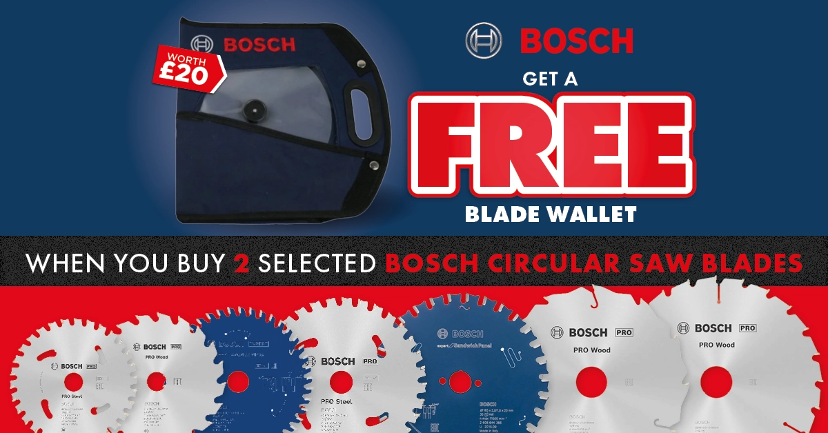 Bosch Circular Saw Blades - Buy 2 FOC Blade Wallet