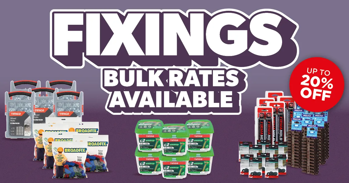 Fixings (Bulk Rates Available)