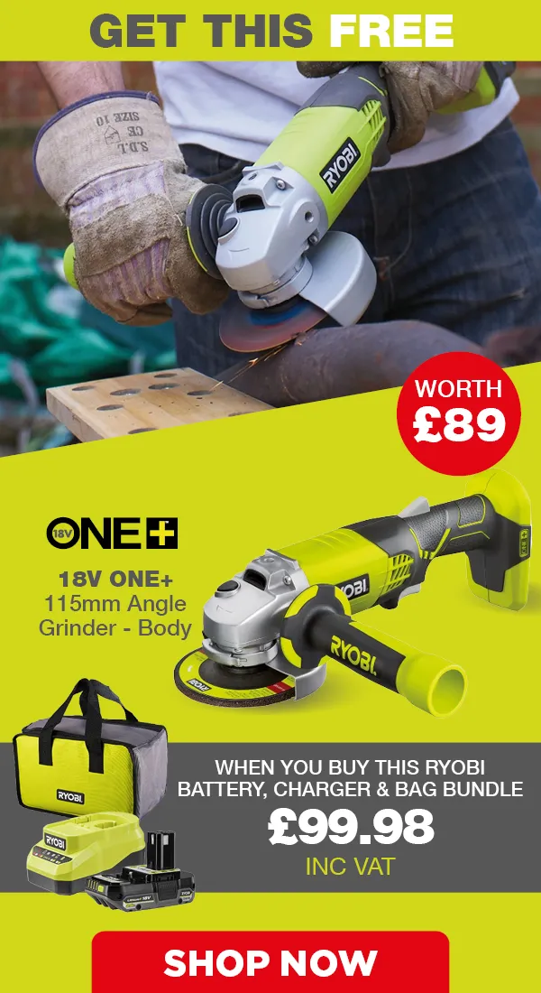 Ryobi Angle Grinder Promotion