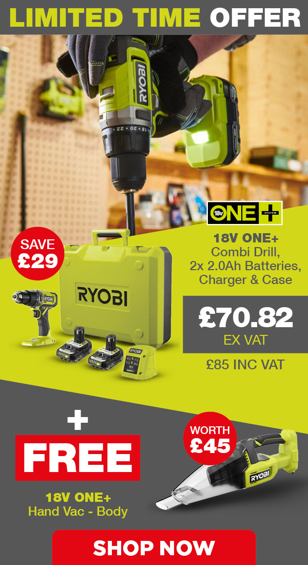 Ryobi 18V ONE+ Combi Drill deal