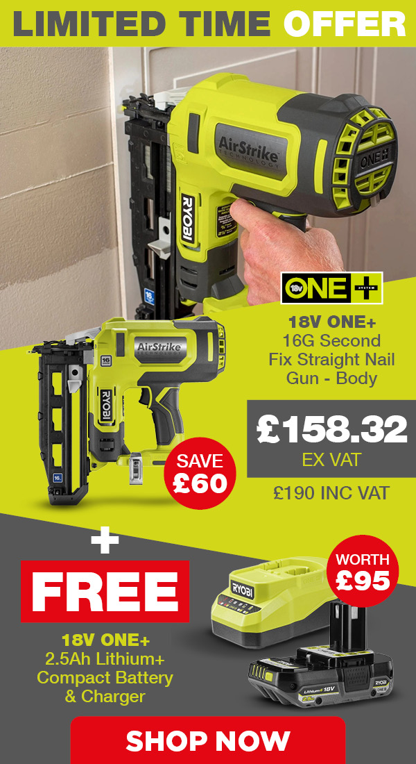 Ryobi 18V ONE+ Nail Gun deal