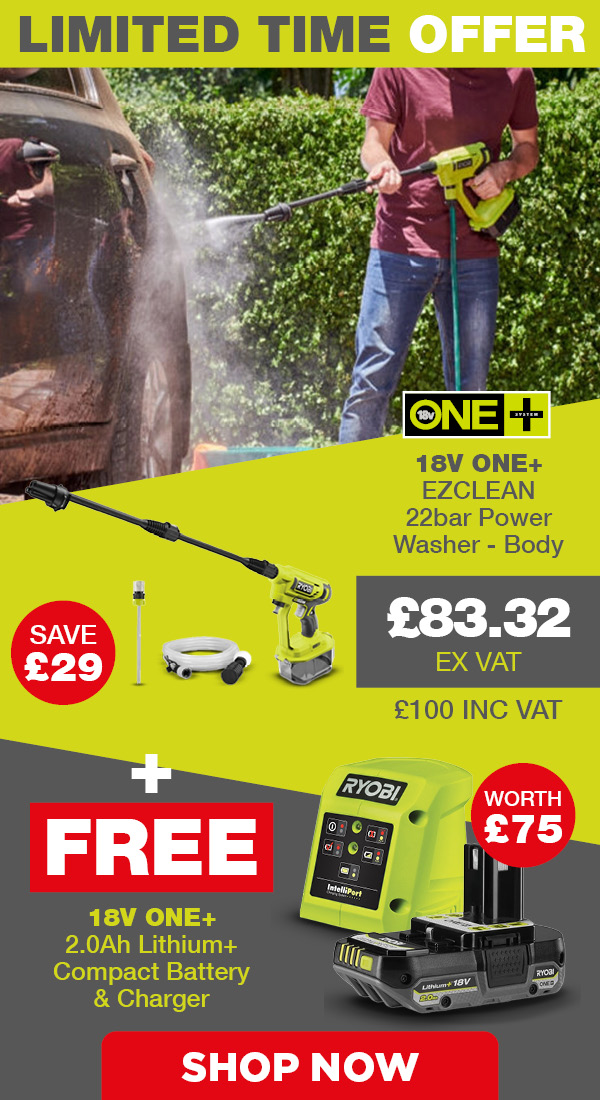 Ryobi 18V ONE+ Pressure Washer deal