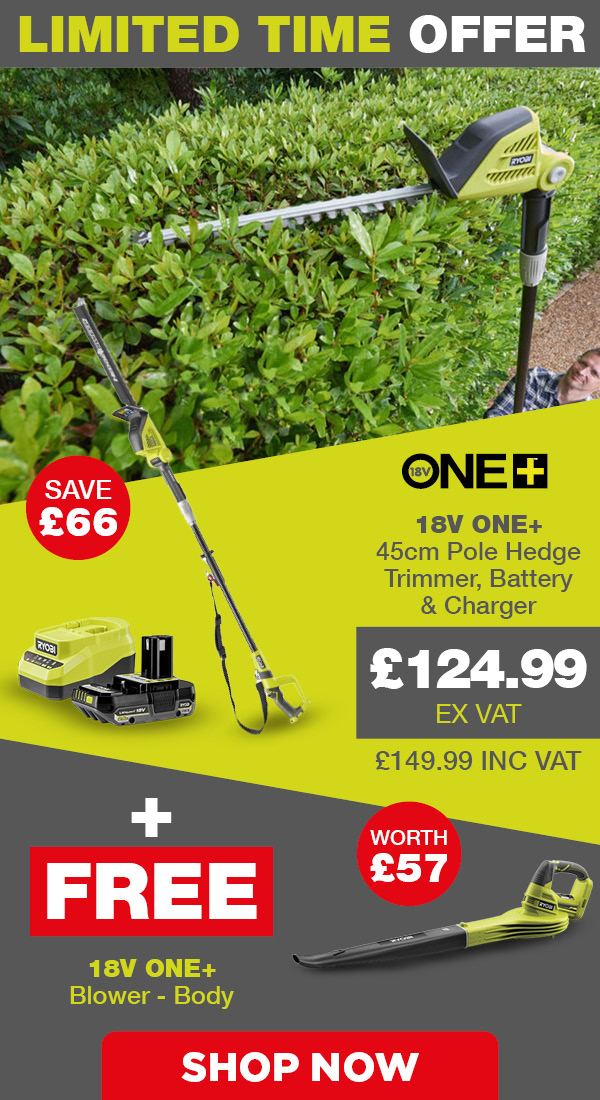 Ryobi 18V ONE+ Pole Hedge Trimmer deal