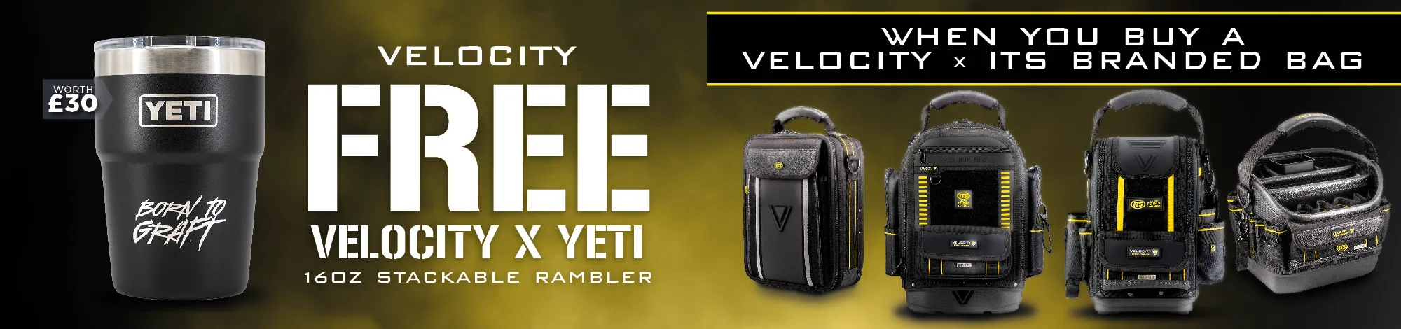 Velocity x ITS - Buy any Velocity x ITS Branded Bag and get (VELTIVPG)