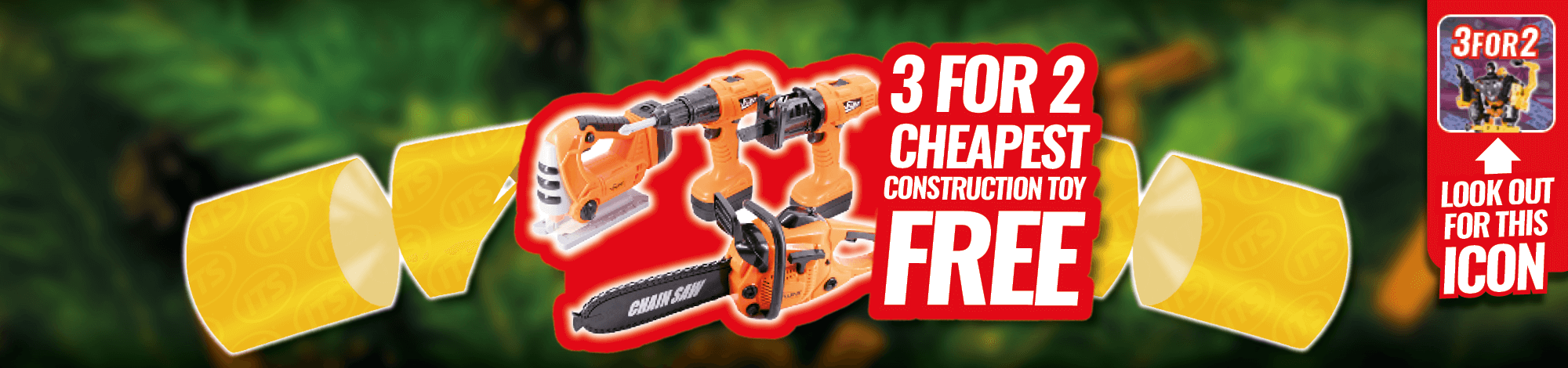 3 for 2 construction toys
