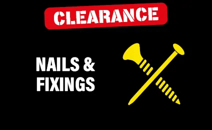 clearance - fixings