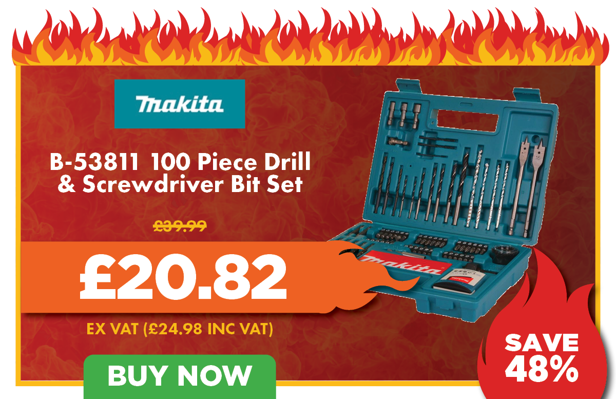 Makita B-53811 100 Piece Drill & Screwdriver Bit Set