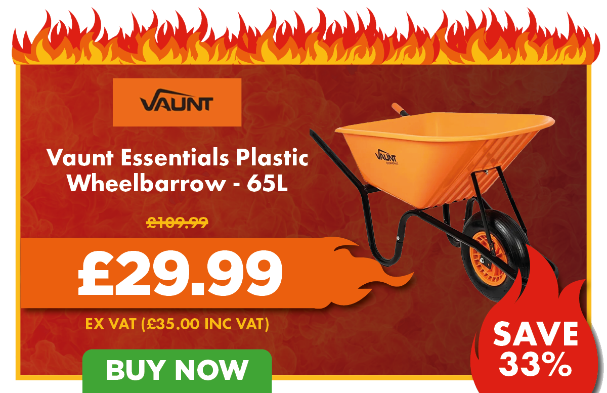 Vaunt Essentials Plastic Wheelbarrow