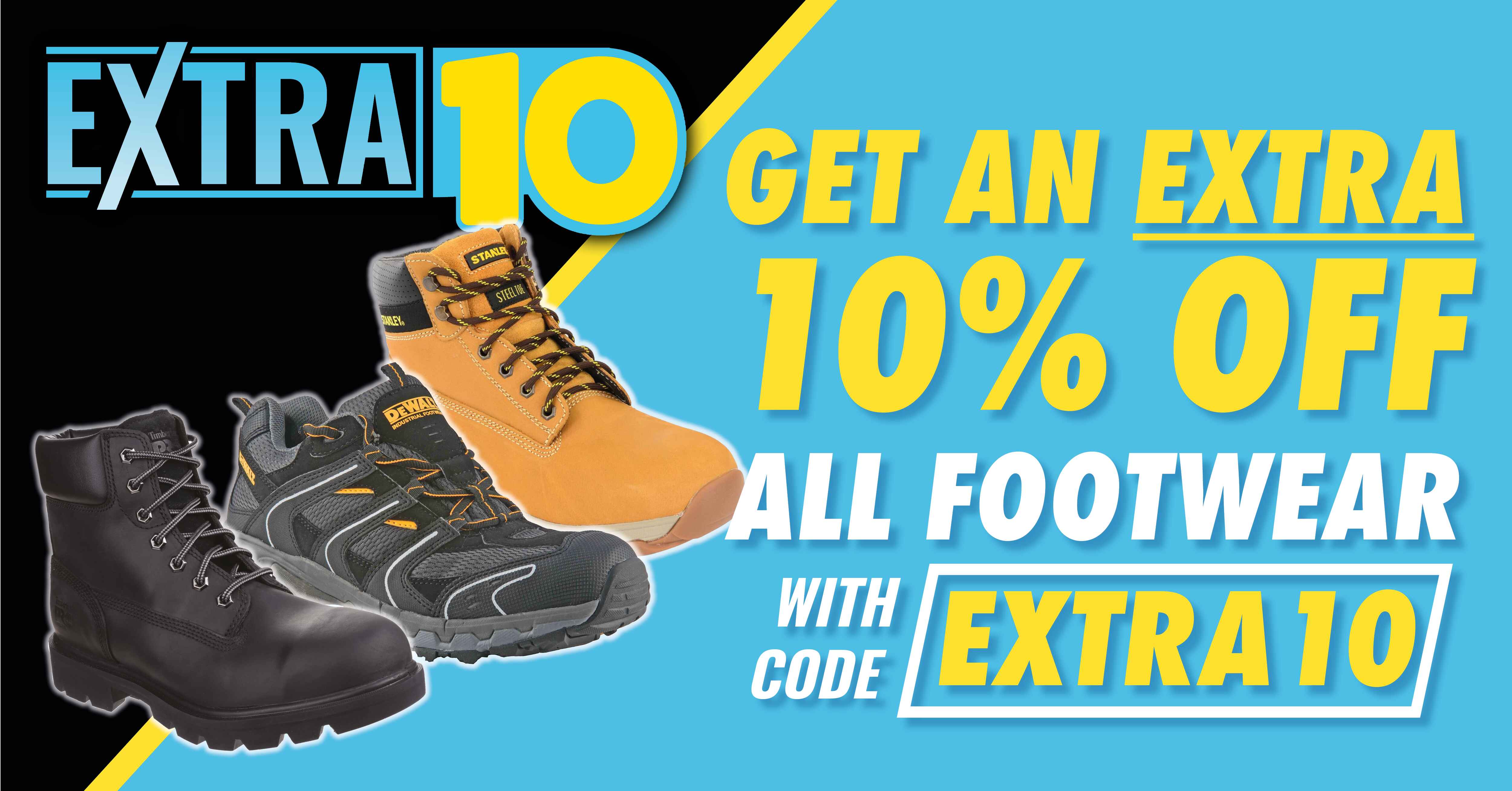 Extra 10% off on Footwear