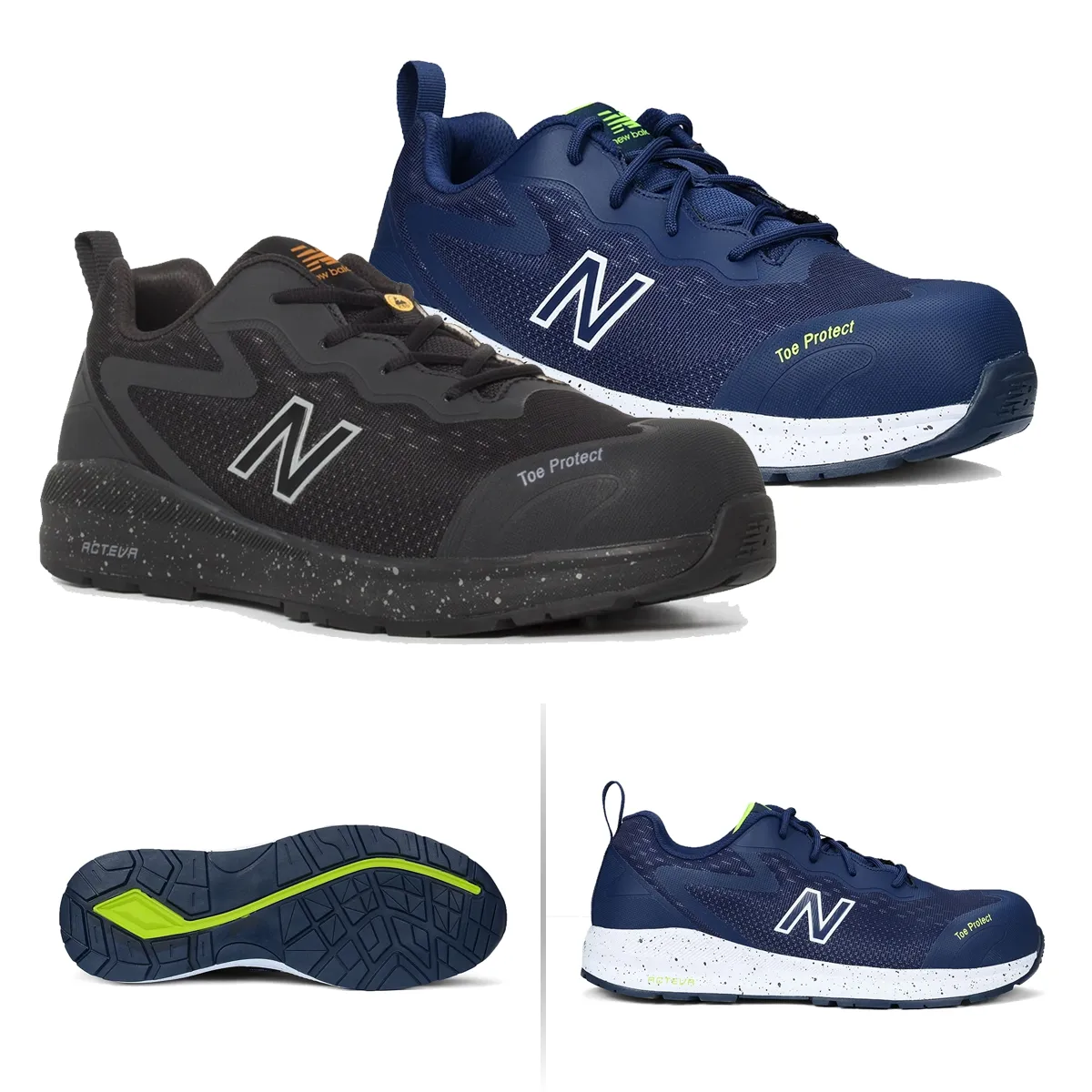 New Balance Speedware Safety Trainers - Olive/White
                r