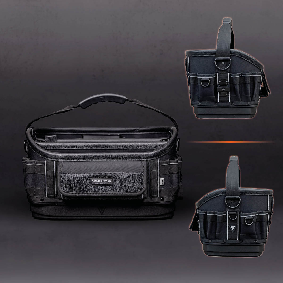 Velocity Rogue 30 XL Open Tote in Shadow Black