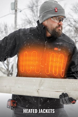 Image of Model Wearing A Heated Jacket